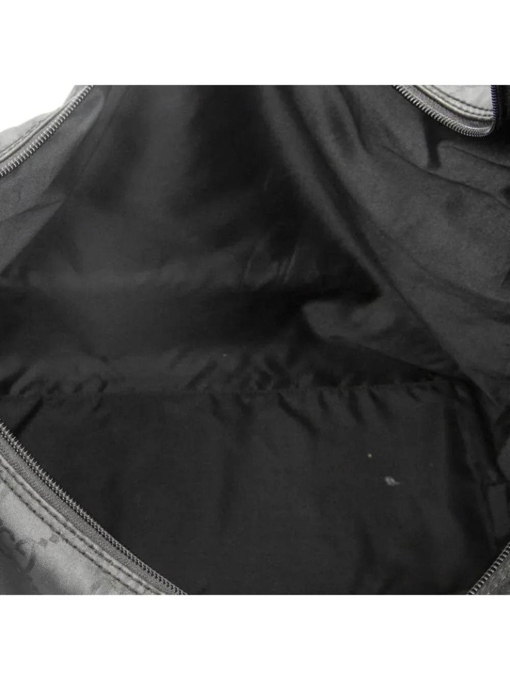 Gucci Large Zip Hobo Black GG Nylon Canvas